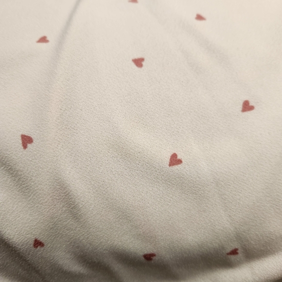 White Top with Pink Heart Accents - Picture 12 of 12